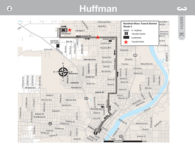 RMTD - Route 2 - Huffman - Map