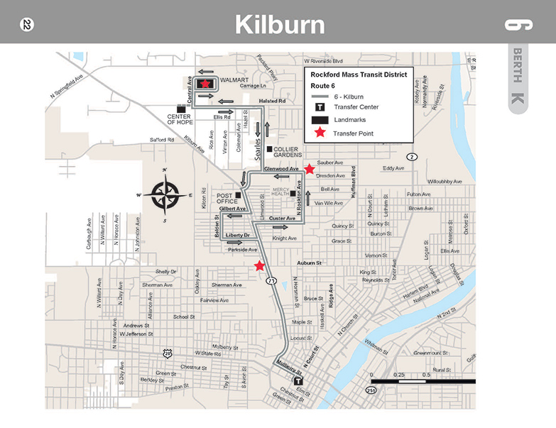 RMTD - Route 6 - Kilburn - Map