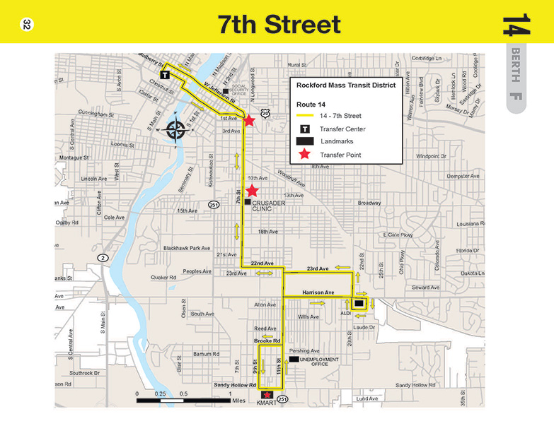 Route 14 - 7th Street - Route Map