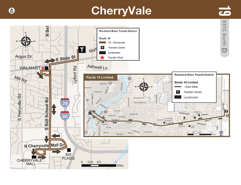RMTD - Route 19 - CherryVale - Map